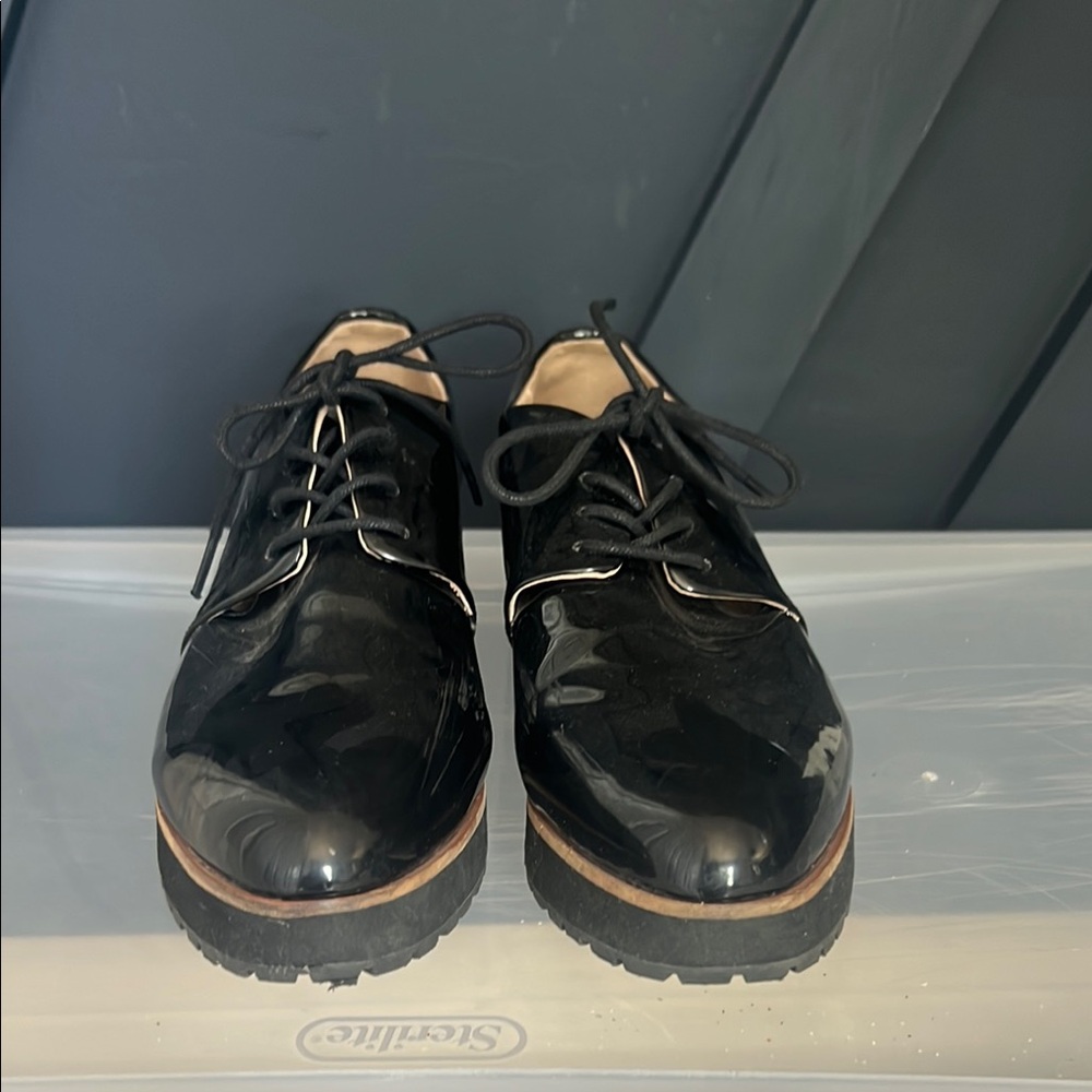 Aldo Black Platform Shoes with Chunky Sole